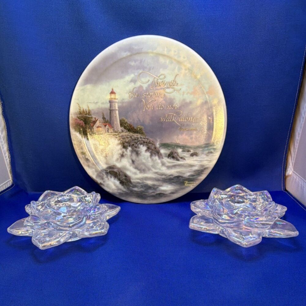 Thomas Kinkade Bradford Exchange Conquering the Storms Collector Plate Limited …